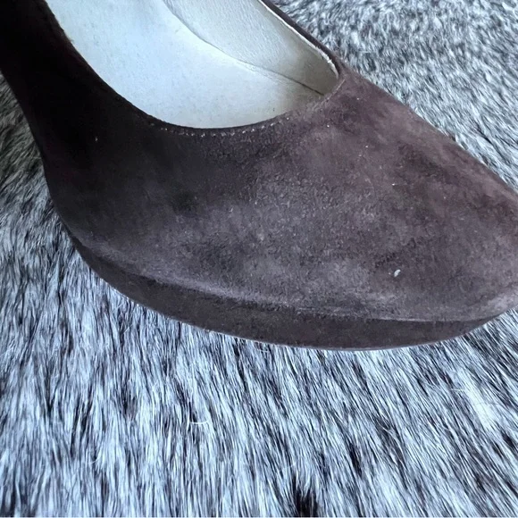 Michael Kors Brown Suede Mary Jane Heels - Picture 5 of 12